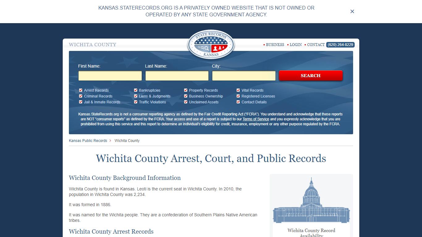 Wichita County Arrest, Court, and Public Records