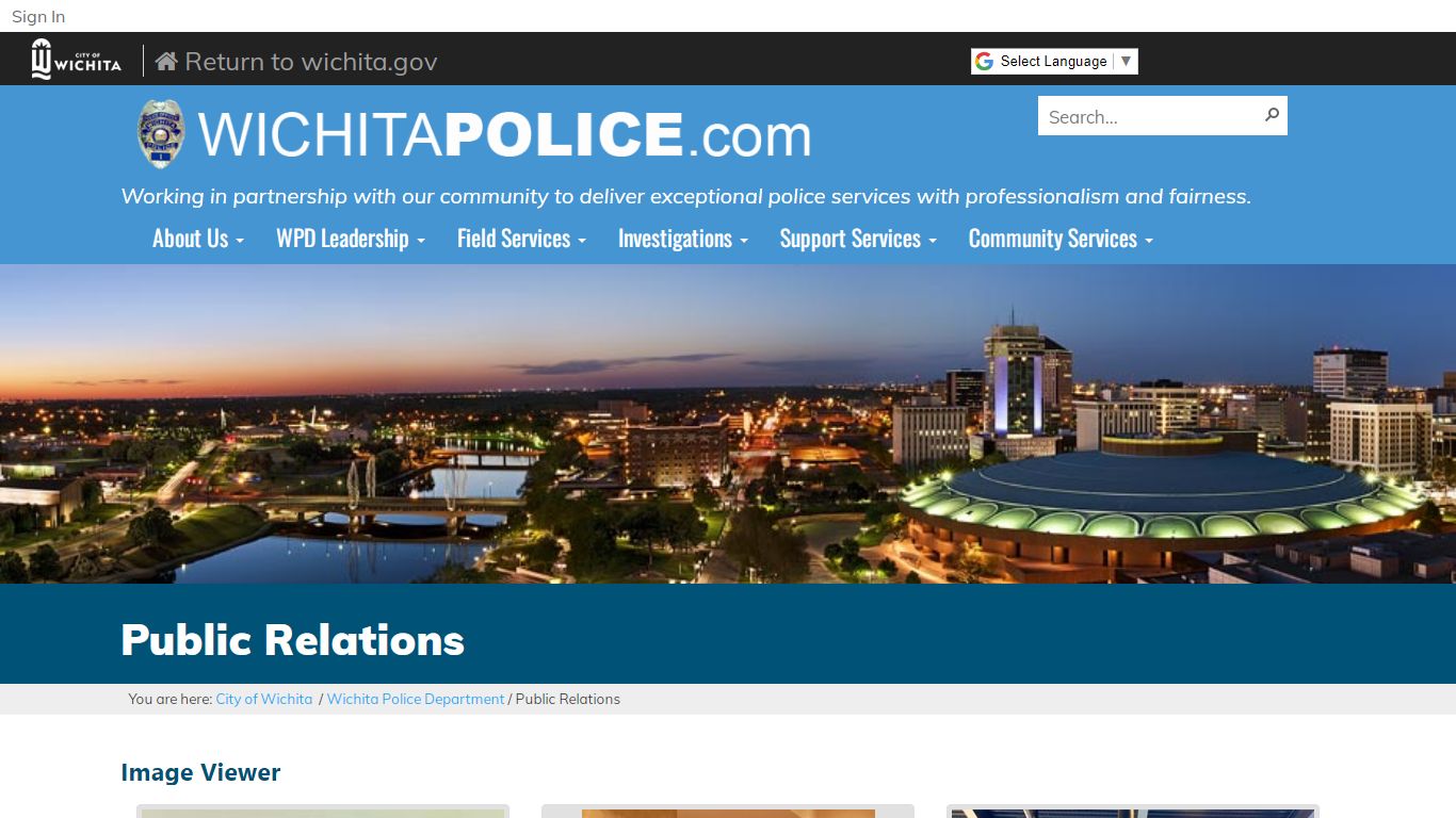 Wichita Police Department Public Relations